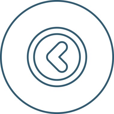 Açı Sol web simgesi, basit vektör illüstrasyonu