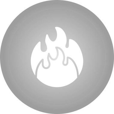 Yangın. Web simgesi basit illüstrasyon