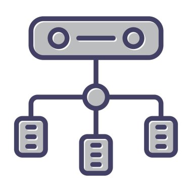 Yük dengeleyici. Web simgesi basit illüstrasyon