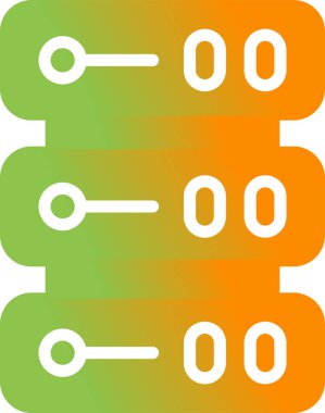 sunucu simgesi, vektör illüstrasyonu basit tasarım