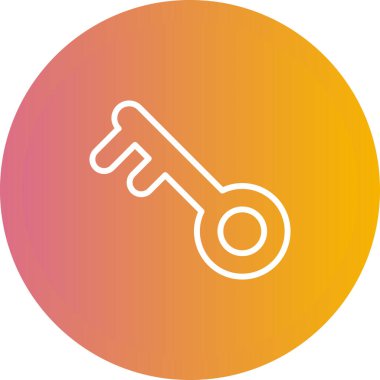 anahtar simgesi, vektör illüstrasyonu 