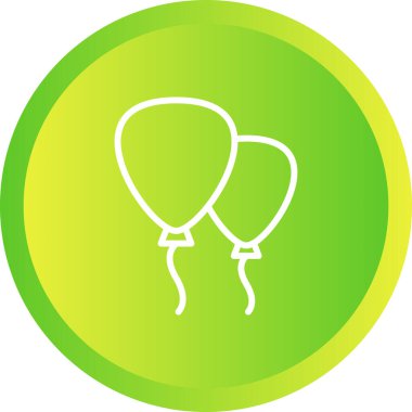 Balonlar. Web simgesi basit tasarım
