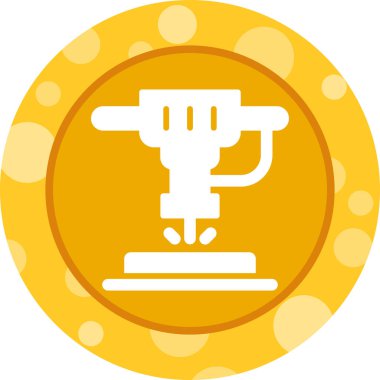 Makine simgesinin vektör illüstrasyonu