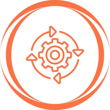 Devamlı Bütünleşme simgesi vektör illüstrasyonu