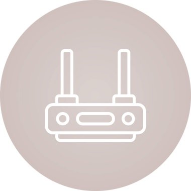 router vektör simgesi, tasarım taslağı 