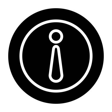 Dairedeki bilgi simgesinin web illüstrasyonu