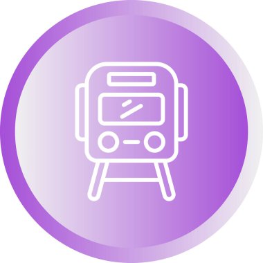 tren. Web simgesi basit illüstrasyon