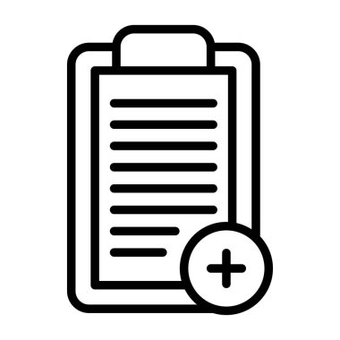 Kontrol listesi. Web simgesi basit illüstrasyon