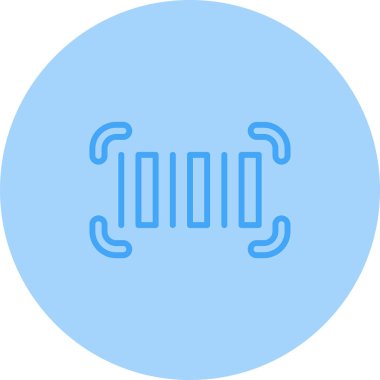 QR Kod web simgesi, vektör çizim