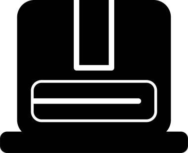 Paket teslim simgesi, vektör illüstrasyonu  