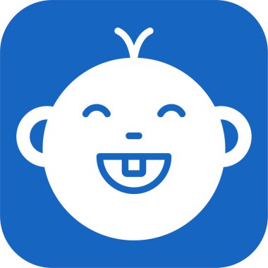 Bebek Diş ikonu, vektör illüstrasyonu 