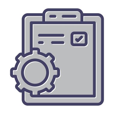 Dosya Yönetimi web simgesi basit illüstrasyon