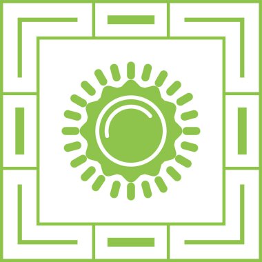 Güneş. Web simgesi basit illüstrasyon