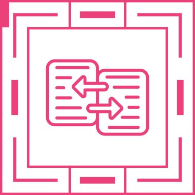 Veri Aktarımı modern simgesinin vektör çizimi