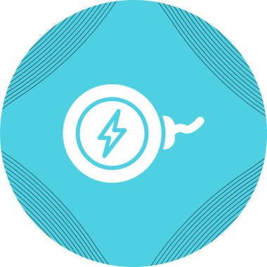  Kablosuz Şarj simgesi vektör çizimi 