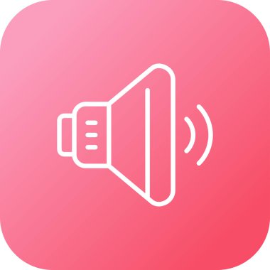 ses hoparlörü simgesi, web illüstrasyonu