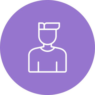 User icon, vector illustration simple design