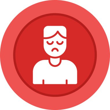 Hasta web simgesi vektör illüstrasyonu