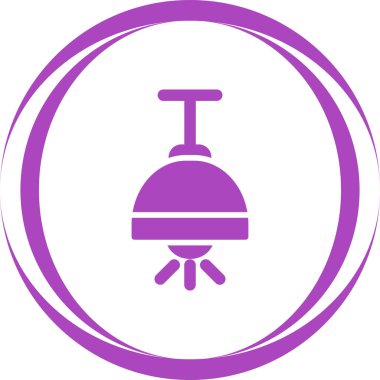 tavan lambası web simgesi, basit vektör illüstrasyonu    