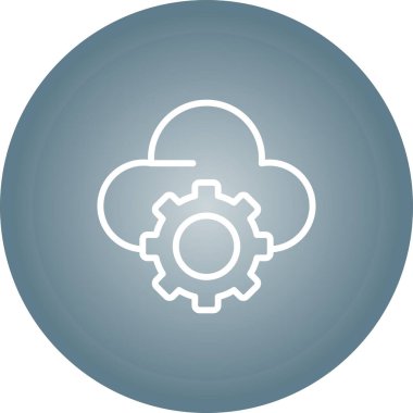 cloud web icon simple illustration