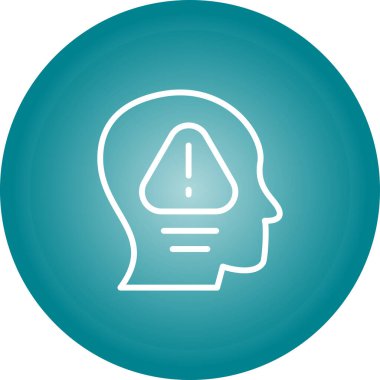 fikir simgesi, vektör illüstrasyonu 