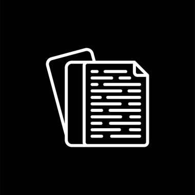 belge web simgesi vektör illüstrasyonu