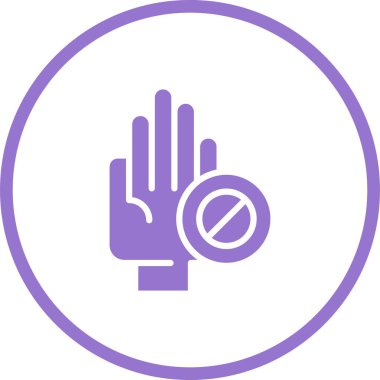 el simgesi, vektör illüstrasyonu basit tasarım