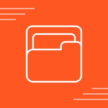 dizin web simgesi, basit vektör illüstrasyonu