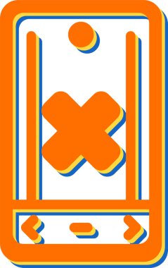 akıllı telefon simgesi, vektör illüstrasyonu basit tasarım