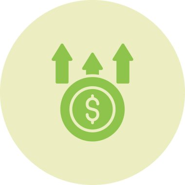 Maliyet web simgesi basit illüstrasyon