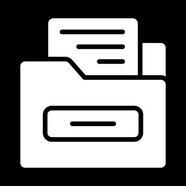 Dosya Dizini Web simgesi basit illüstrasyon