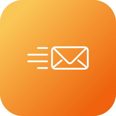 E-posta. Web simgesi basit illüstrasyon