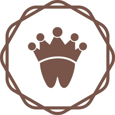 Taç web simge vektör çizim