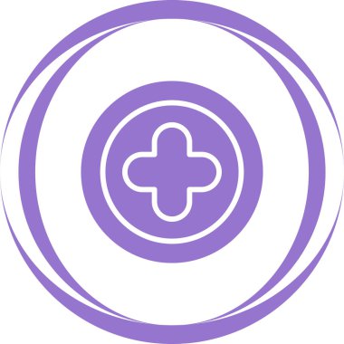 Artı işaret simgesi. Sembol ekle. Navigasyon. vektör illüstrasyonu  