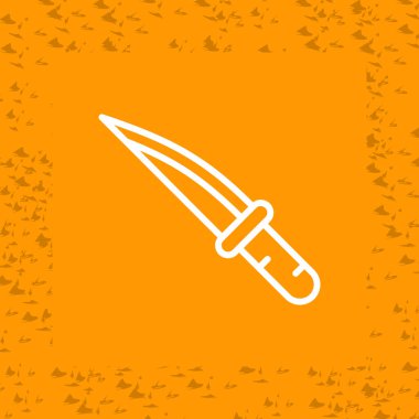 Bıçak. Web simgesi basit illüstrasyon