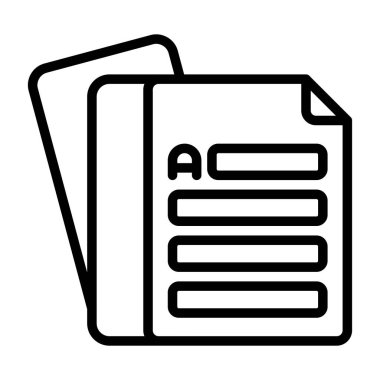 Düzenlenebilir Yazı Tipi Kapitalizasyon Vektör Simgesi Beyazda İzole Edildi 