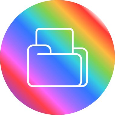 belge web simgesi vektör illüstrasyonu