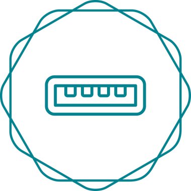 usb simgesi, vektör illüstrasyonu basit tasarım