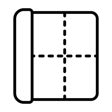 Beyaz Arkaplanda Web Sayfası Kenarlıkları Simgesi İzole Edildi 