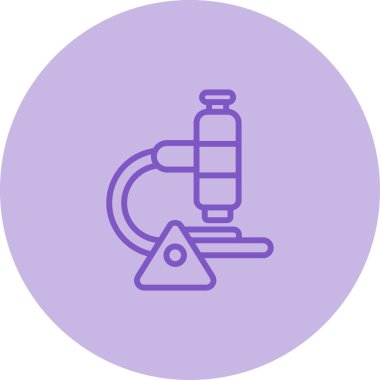 Basit Mikroskop Simgesi. Felç Pictogram. Vektör İllüstrasyonu Beyaz Arkaplanda izole edildi. Kaliteli Kalite Sembolü. Mobil Uygulama ve Web Siteleri için Vektör İmzalaması.