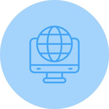 Modern eCommerce Ev Sahipliği simgesinin vektör illüstrasyonu 