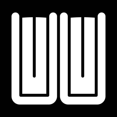 kitap simgesi, vektör illüstrasyonu basit tasarım