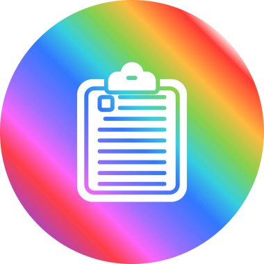 clipboard web icon vector illustration