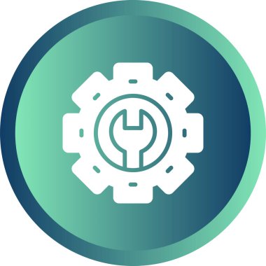 Cogwheel simgesinin vektör illüstrasyonu