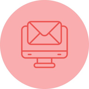 e-posta mektup simge vektör çizim 