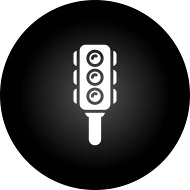 Semaphore web simgesi, vektör illüstrasyonu  