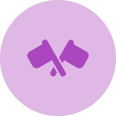 Sinyal Bayrakları simgesinin vektör çizimi