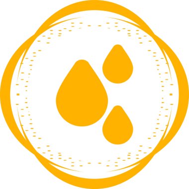 Yağmur damlası simgesinin vektör illüstrasyonu 