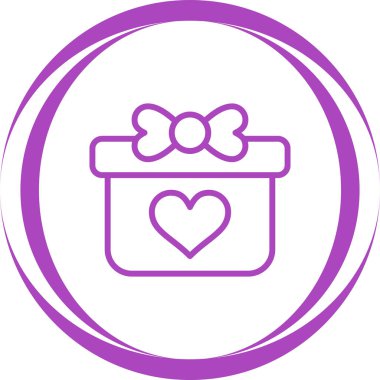 hediye simgesi vektör illüstrasyonu