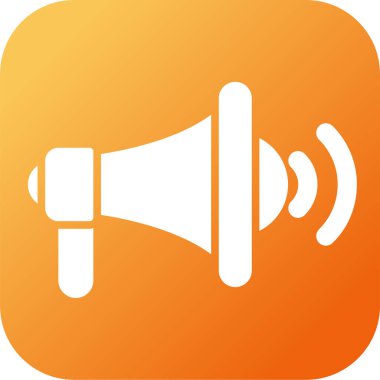 Genel Adres Sistemi Web simgesi vektör illüstrasyonu 